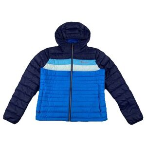 Cotopaxi Fuego Hooded Down Jacket Blue Full Zip Women's Small